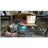 Image 2 : SHELF OF ASSORTED TOOLS INCLUDING; MAKITA SANDER/POLISHER, RYOBI RECIPROCATING SAW & MAKITA DRILL