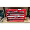 Image 1 : HUSKY TOOLBOX WITH ASSORTED TOOL CONTENTS INCLUDING; RATCHETS, KNIVES, SCREWDRIVERS & MORE