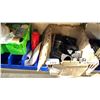 Image 2 : SHELF OF ASSORTED ITEMS INCLUDING; PVC PIPE, ADHESIVE, BIT ORGANIZER & MORE