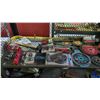 Image 2 : SHELF OF ASSORTED TOOLS INCLUDING; BIT SETS, SAW BLADES, PRY BAR & MORE