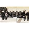 Image 2 : DELRIN CAT 40 TOOL HOLDER TRAY WITH 12 ASSORTED CAT 40 MILLING TOOLS