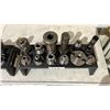 Image 2 : DELRIN CAT 40 TOOL HOLDER TRAY WITH 12 ASSORTED CAT 40 MILLING TOOLS