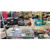Image 2 : RACK OF ASSORTED ITEMS INCLUDING; DVD'S, PLANTER POTS, ROBOT VACUUMS & MORE