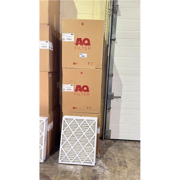 3 CASES OF AQ FILTER 20" X 25" X 2" AIR FILTERS