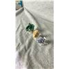 Image 2 : AQUAMARINE WITH ORANGE MICA RETAIL $480, GRAPE AGATE $280, AND VELVET MALACHITE RETAIL $480