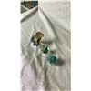 Image 2 : GREEN FLUORITE RETAIL $200, RAINBOW BISMUTH RETAIL $380, AND AZURITE SPECIMEN RETAIL $480