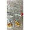 Image 2 : BLACK TOURMALINE BRACELET, FASHION BRACELET AND 2 GOLD PLATED FASHION EARRINGS