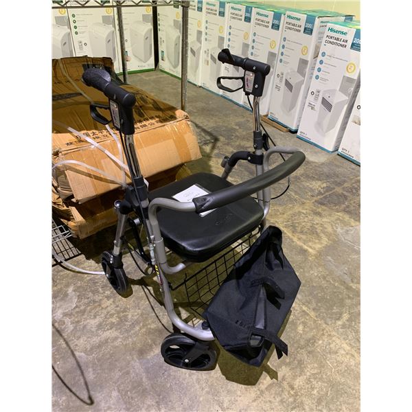ALIDGE FIRM MOBILITY WALKER WITH SEAT MODEL ALJ-009A