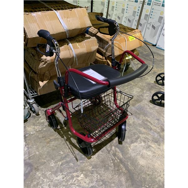 ALIDGE FIRM MOBILITY WALKER WITH SEAT MODEL MODEL ALJ-009B