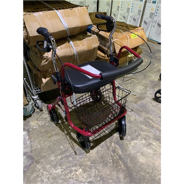 ALIDGE FIRM MOBILITY WALKER WITH SEAT MODEL MODEL ALJ-009B