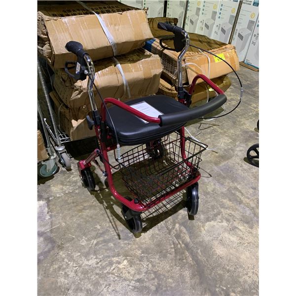 ALIDGE FIRM MOBILITY WALKER WITH SEAT MODEL MODEL ALJ-009B