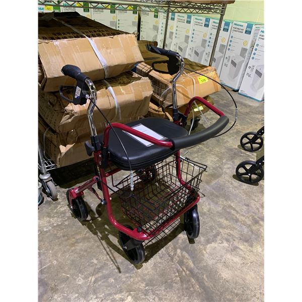 ALIDGE FIRM MOBILITY WALKER WITH SEAT MODEL MODEL ALJ-009B