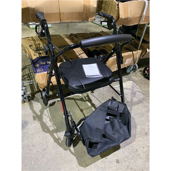 ALIDGE FIRM MOBILITY WALKER WITH SEAT MODEL ALJ-008H