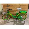 Image 2 : GREEN & YELLOW E-BIKE WITH BATTERY, KEY & CHARGER