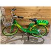 Image 2 : GREEN & YELLOW E-BIKE WITH BATTERY, KEY & CHARGER