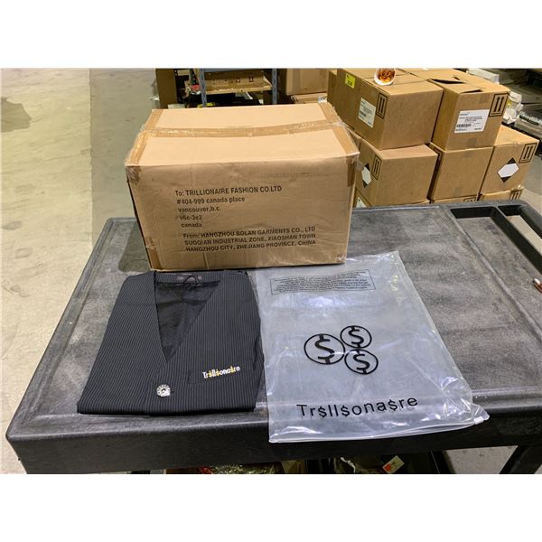 *NEW* CASE OF TRILLIONAIRE VESTS WITH BUTTONS *ASSORTED SIZES*
