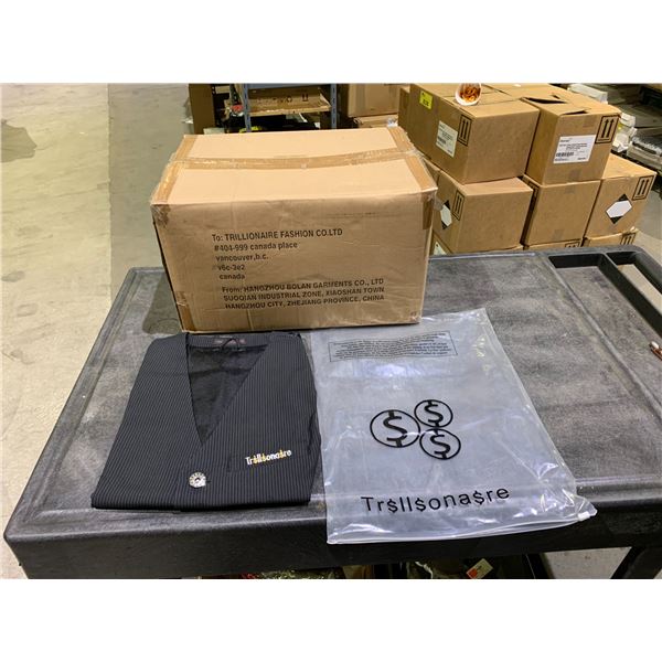 *NEW* CASE OF TRILLIONAIRE VESTS WITH BUTTONS *ASSORTED SIZES*
