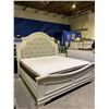 Image 2 : KING SIZE BED WITH MATTRESS & BOX SPRING (SMALL STAIN ON MATTRESS)