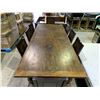 Image 3 : LARGE DINING ROOM TABLE (9' X 43" X 30") WITH 8 CHAIRS