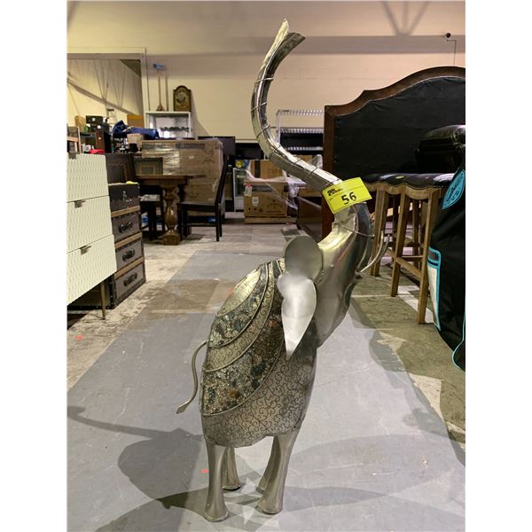 METAL ELEPHANT FIGURE 41" TALL