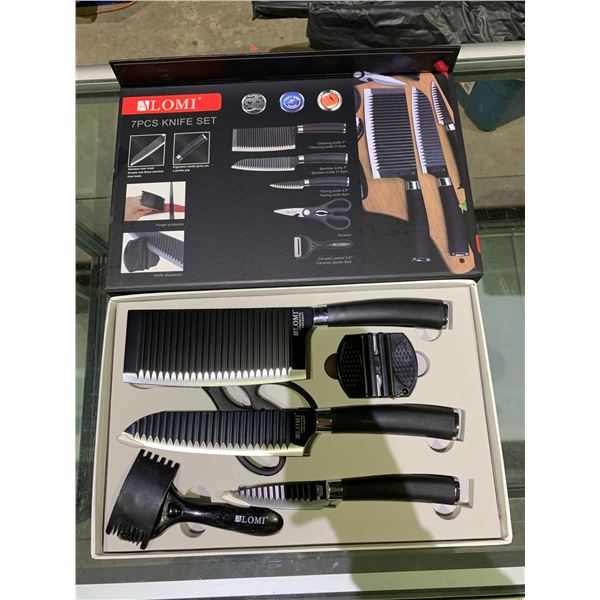 ALOMI NON-STICK COATING FINISH KITCHEN 7-PC KNIFE SET
