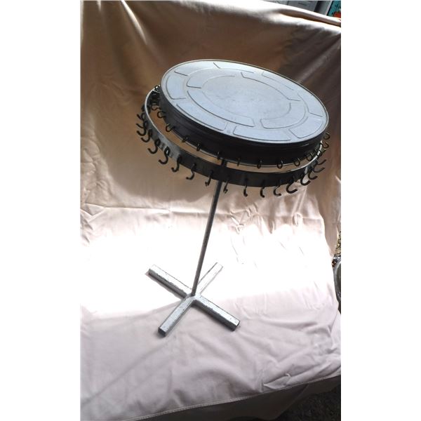 Spinning Rack with Hooks