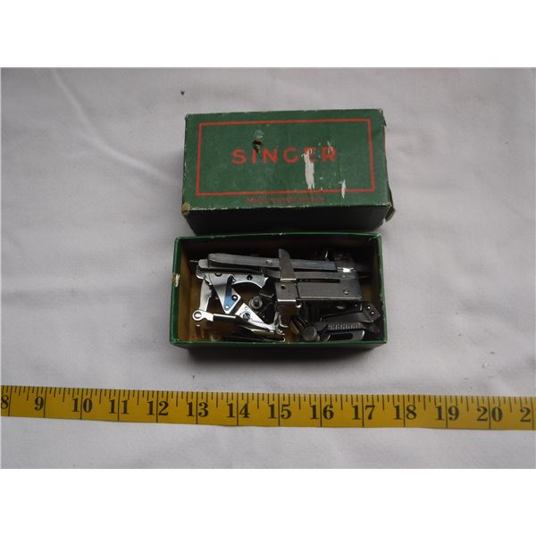 Vintage Singer Sewing Machine Pieces With Box - Made in Great Britain
