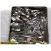 Image 2 : Tin of Vintage Silver Plated Flatware