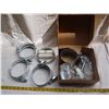 Image 1 : Box of 4" Exhaust Clamps & More