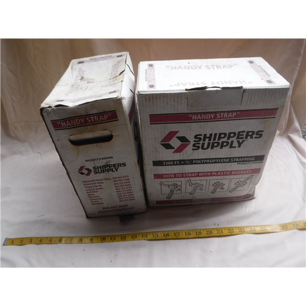 2 Boxes of 1/2" Strapping - 3300 Feet in Each Box - New