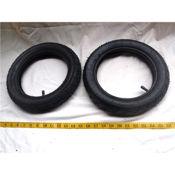 Set of Bicycle Tires & Tunes - New - Size 12.5x12.5"
