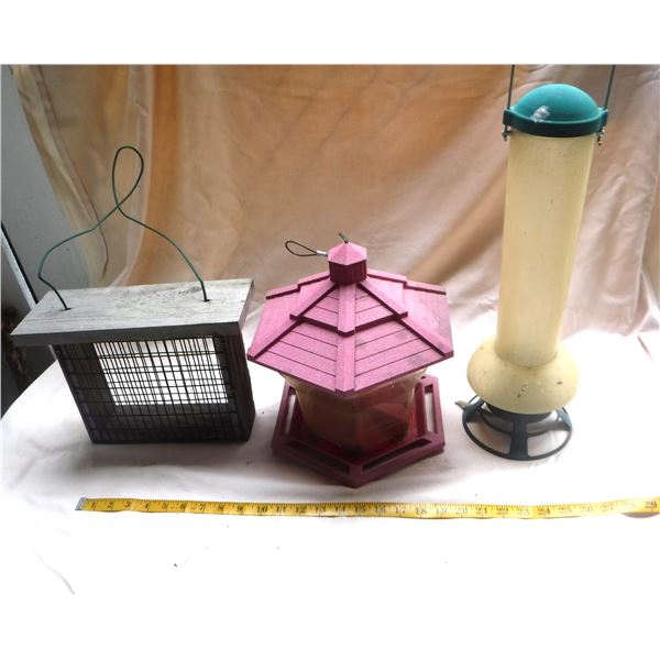 Set of 3 Bird Feeders