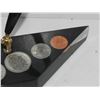 Image 3 : Vintage Lucite paper weight coins 1975