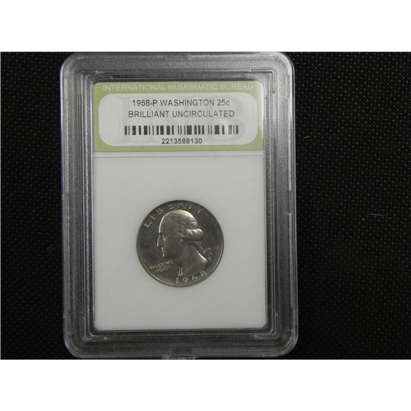 1968-P Washington 25 Cent Piece | Graded