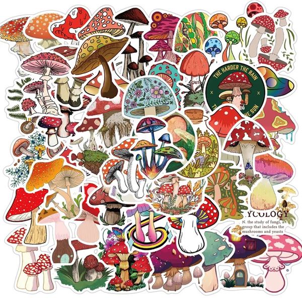 Nice Lot of 50 Mushroom Stickers | New