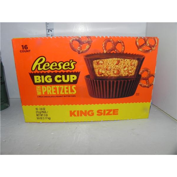Case of 16 | Reese's Big Cup | With Pretzels | King Size