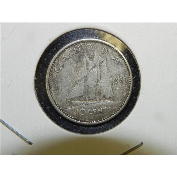 1964 | Silver 10 Cent Piece | Canada