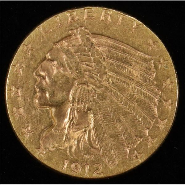 1912 $2.5 GOLD INDIAN CH BU