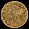 Image 1 : 1856 $5 GOLD LIBERTY CH BU, OLD CLEANING