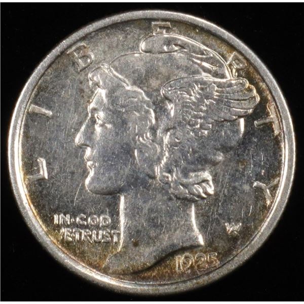 1925-D MERCURY DIME CH AU