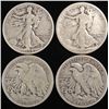 Image 2 : (15) MIXED DATES WALKING LIBERTY HALF DOLLARS