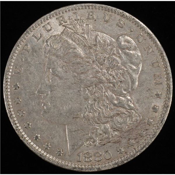 1880-O MORGAN DOLLAR AU