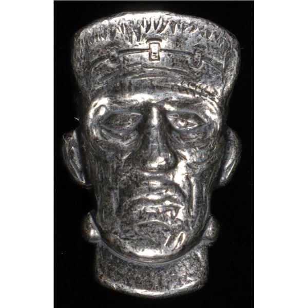 (1) 1.5 OZ .999 SILVER FRANKENSTEIN HEAD