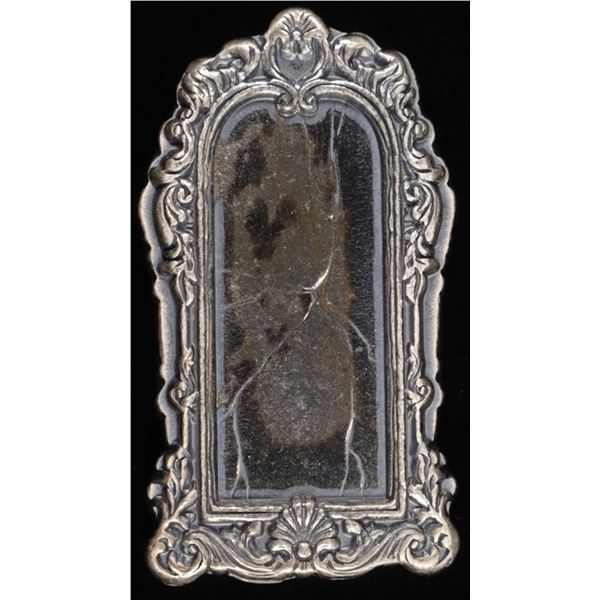 (1) 3 OZ .999 SILVER BROKEN MIRROR BAR W/ SATCHEL