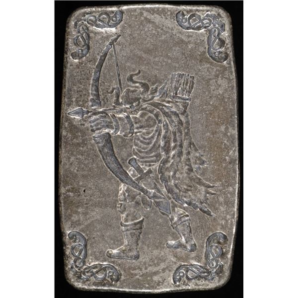 (1) 5 OZ .999 SILVER VIKING ARCHER BAR