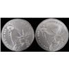 Image 1 : (2) 1 OZ .999 SILVER STATUE OF LIBERTY ROUNDS