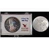 Image 1 : (2) 1 OZ .999 SILVER STATUE OF LIBERTY ROUNDS