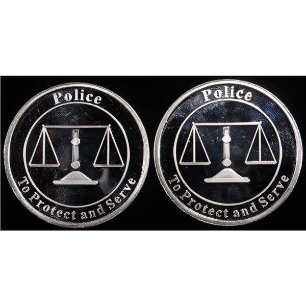 (2) 1 OZ .999 SILVER DEAD MEN TELL NO TALES ROUNDS