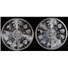 Image 2 : (2) 1 OZ .999 SILVER YEAR OF THE DRAGON ROUNDS