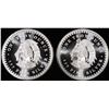Image 1 : (2) 1 OZ .999 SILVER AZTEC CALENDAR ROUNDS